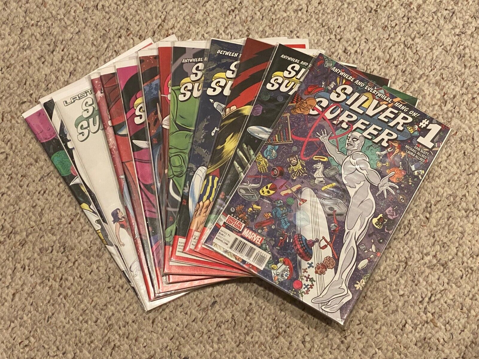 SILVER SURFER ISSUES #1-15 BY MICHAEL ALLRED