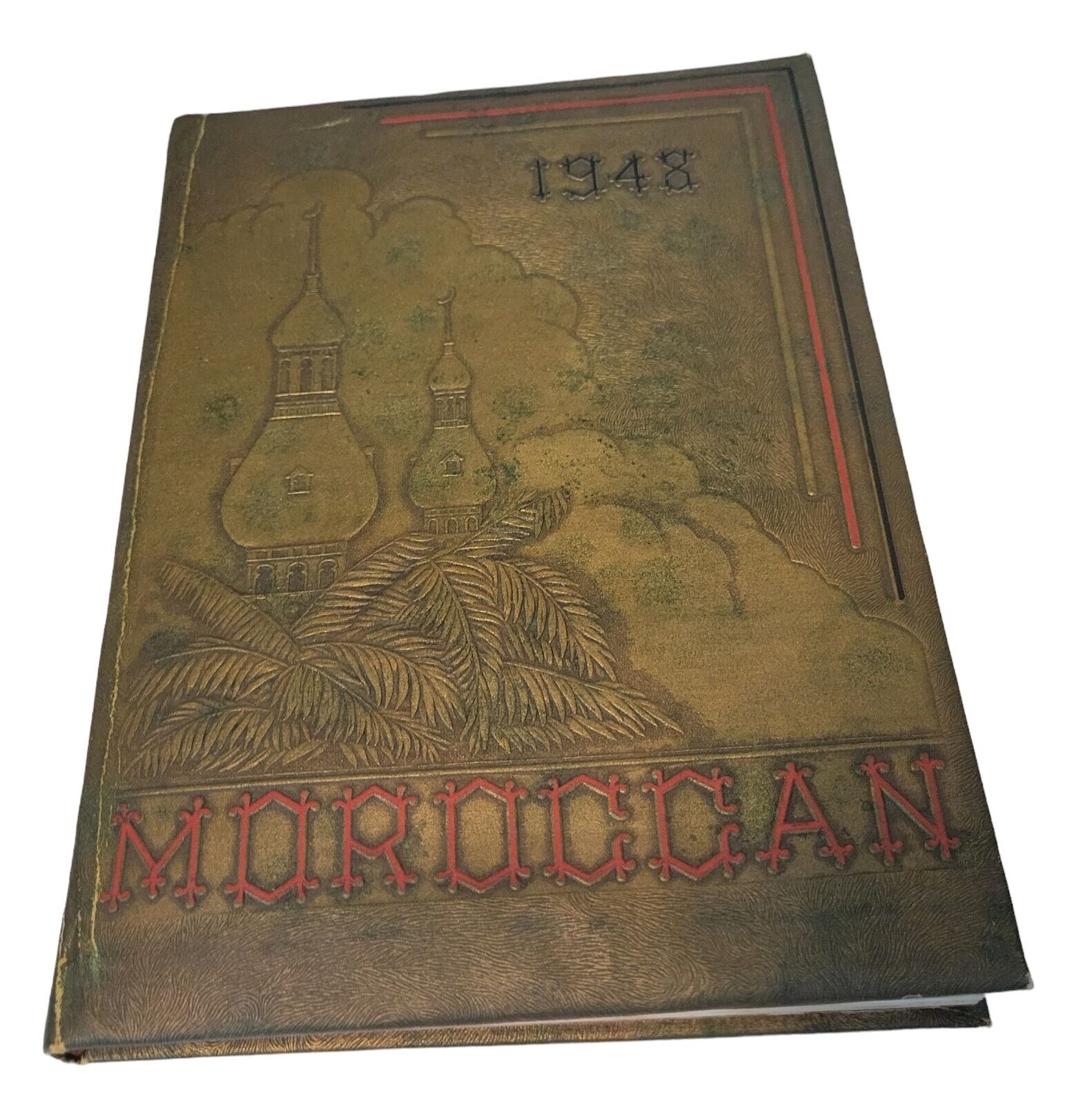 Vtg 1948 University of Tampa Yearbook Morroccan 40\'s Florida No Writing