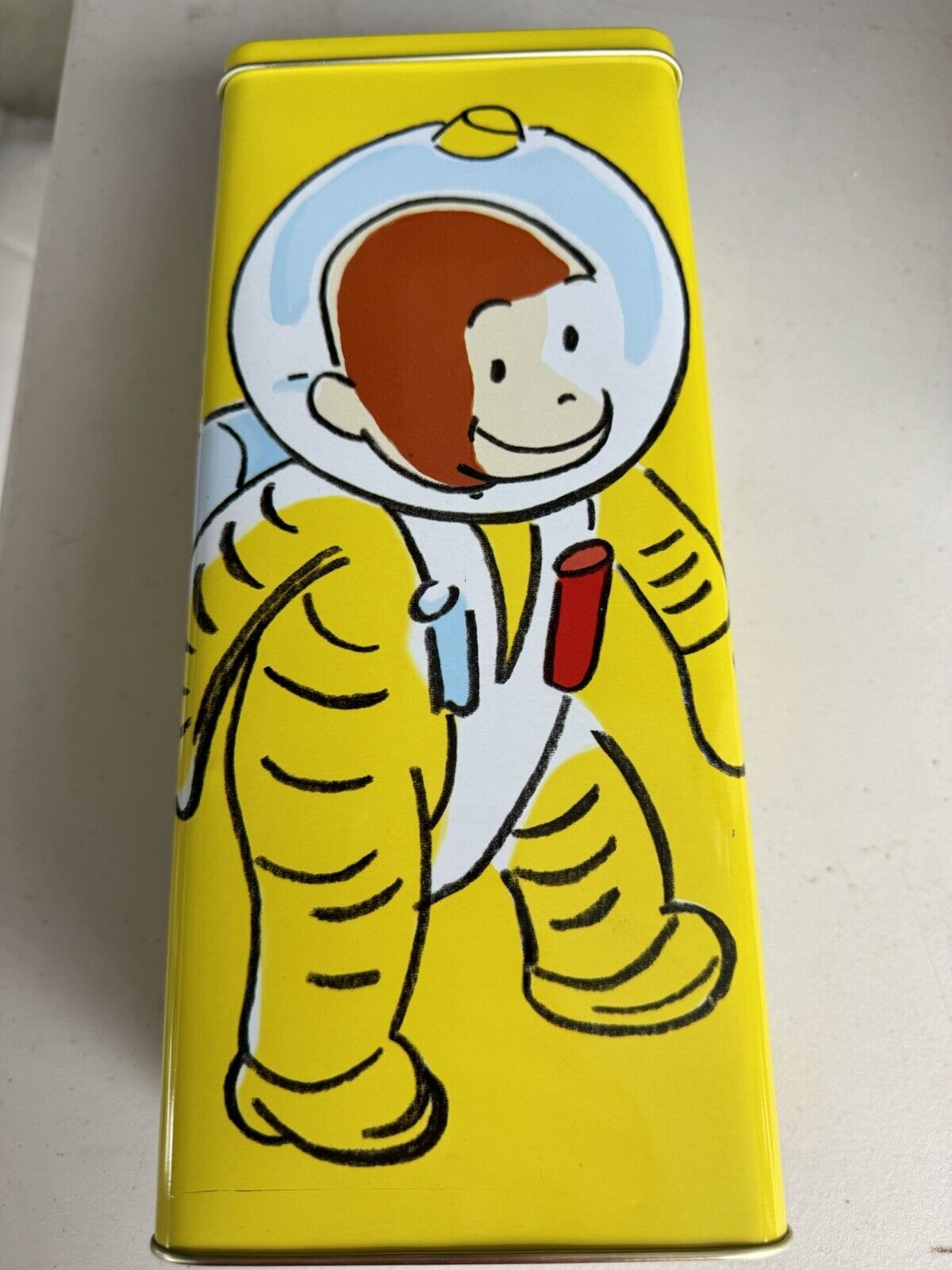 Vintage Curious George Astronaut Sealed Tin 1998 Series #1 Rectangle Bananas