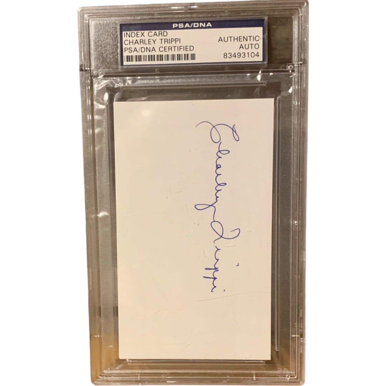 Charley Trippi Pro Football Hall of Fame PSA/DNA Index Autograph 