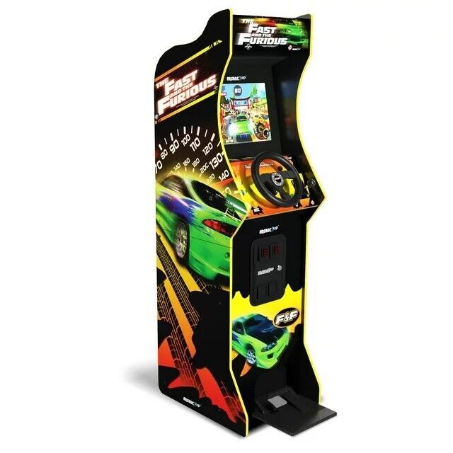 ARCADE1UP The Fast & The Furious Deluxe Arcade Game Machine, 2 games, wifi 