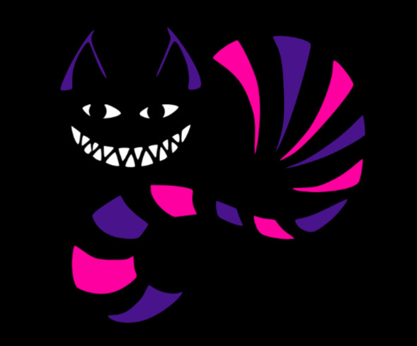 Cheshire cat Mad Cat Alice In Wonderland Mad Cat Kitty Were All Mad Here