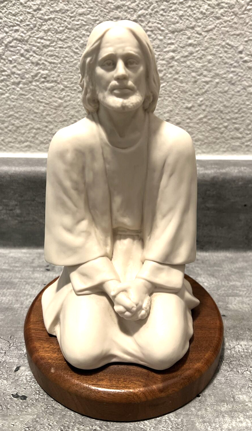 Hansen Classics Statue Jesus in Prayer White Porcelain Figurine