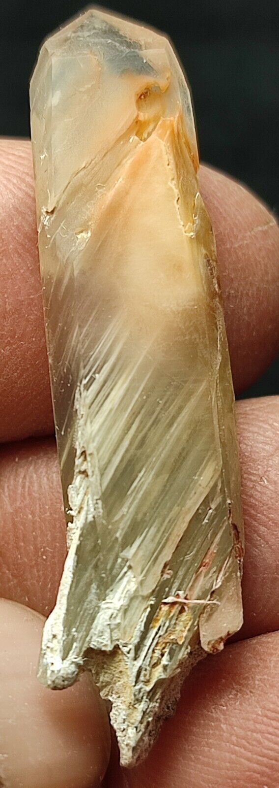 Amphibil quartz nice terminated crystal.