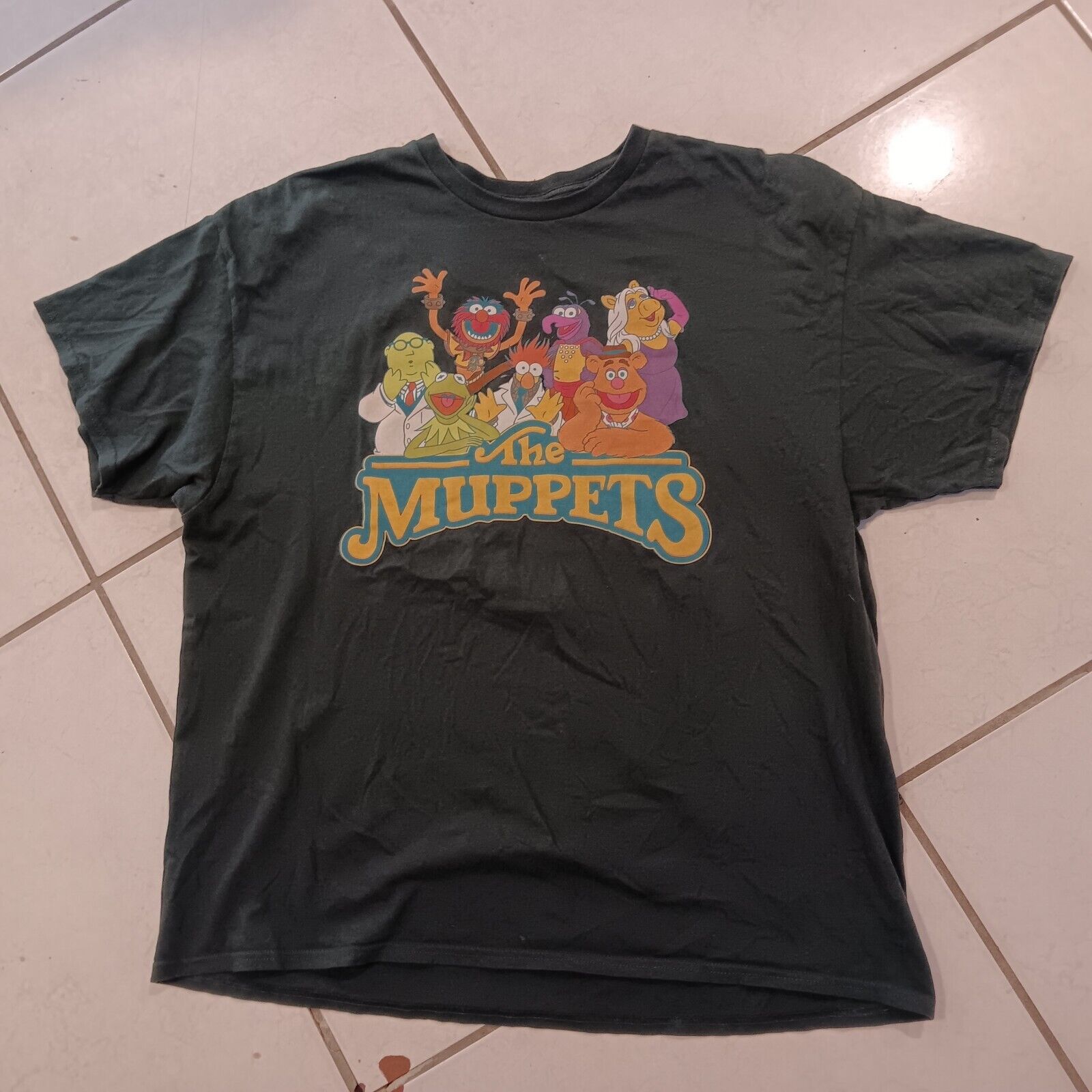 Disney Parks The Muppets Classic Logo T-Shirt Mens Size XL Kermit Gonzo Fozzie