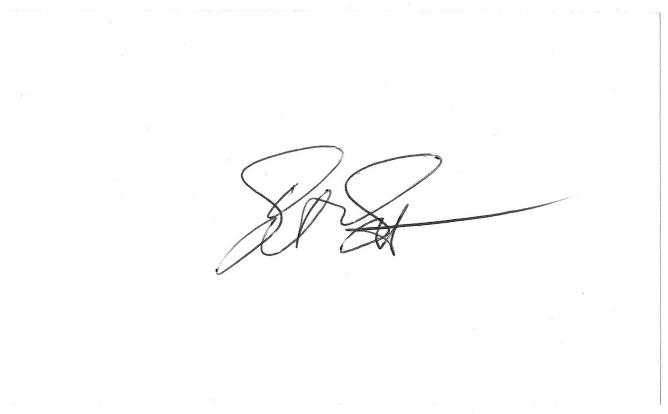 Steven Smith signed autographed index card NASA Astronaut AMCo COA 5714