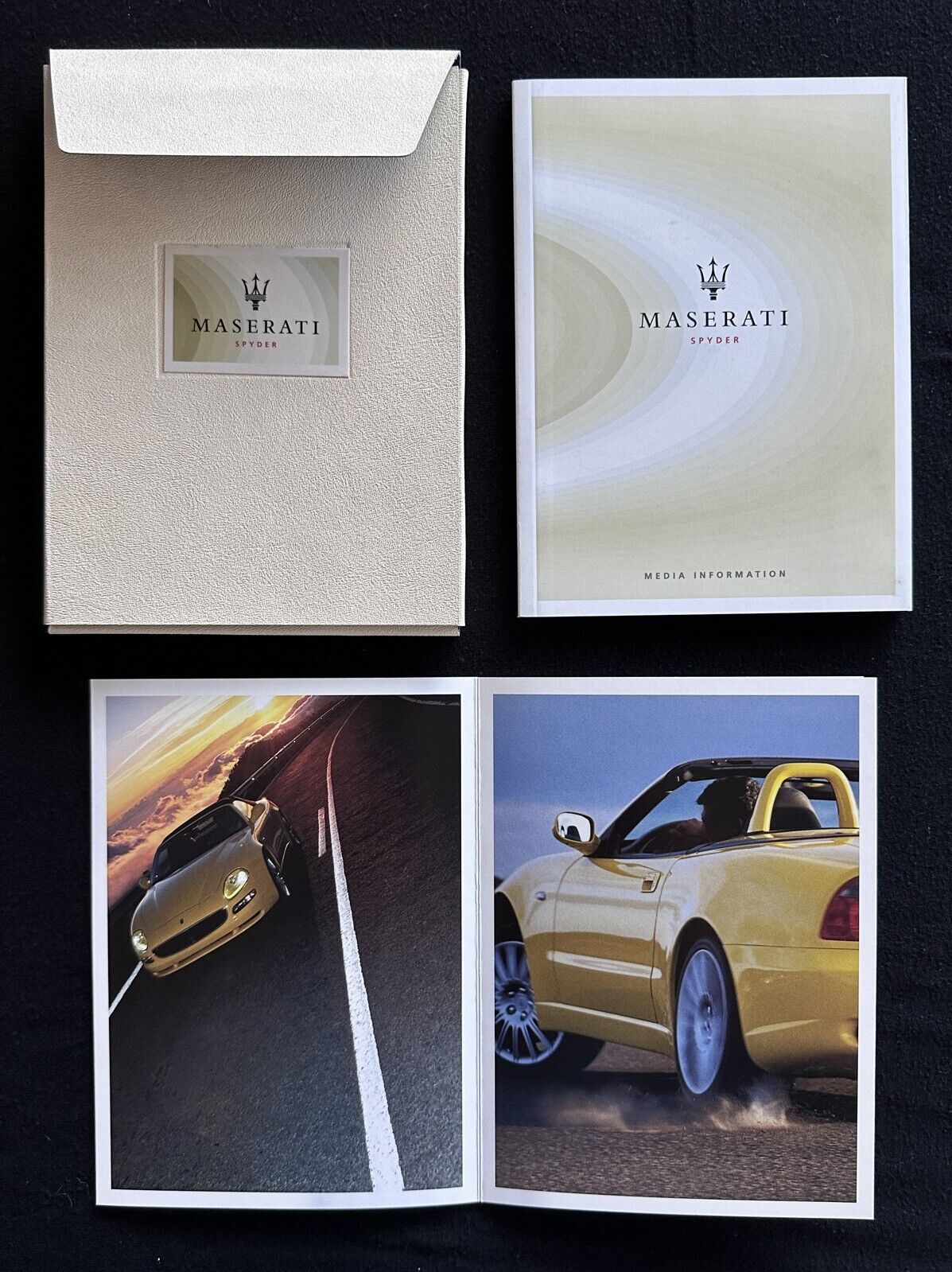 Early 2000s Maserati Spyder Press Kit Photo CD Photos Italian English