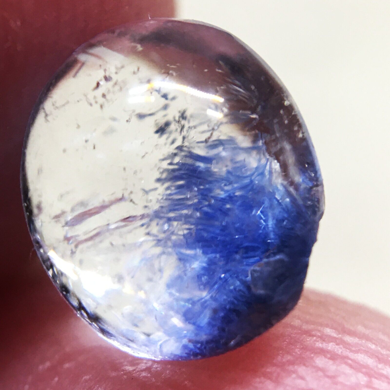 1.25Ct Very Rare NATURAL Beautiful Blue Dumortierite Quartz Crystal Pendant