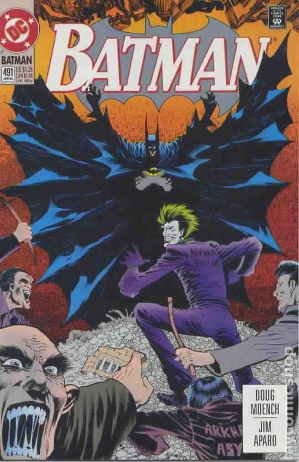 Batman #491 VG 1993 Stock Image Low Grade