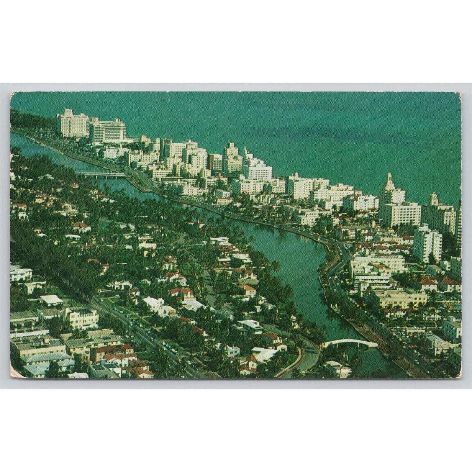 Postcard FL Miami Beach Air View