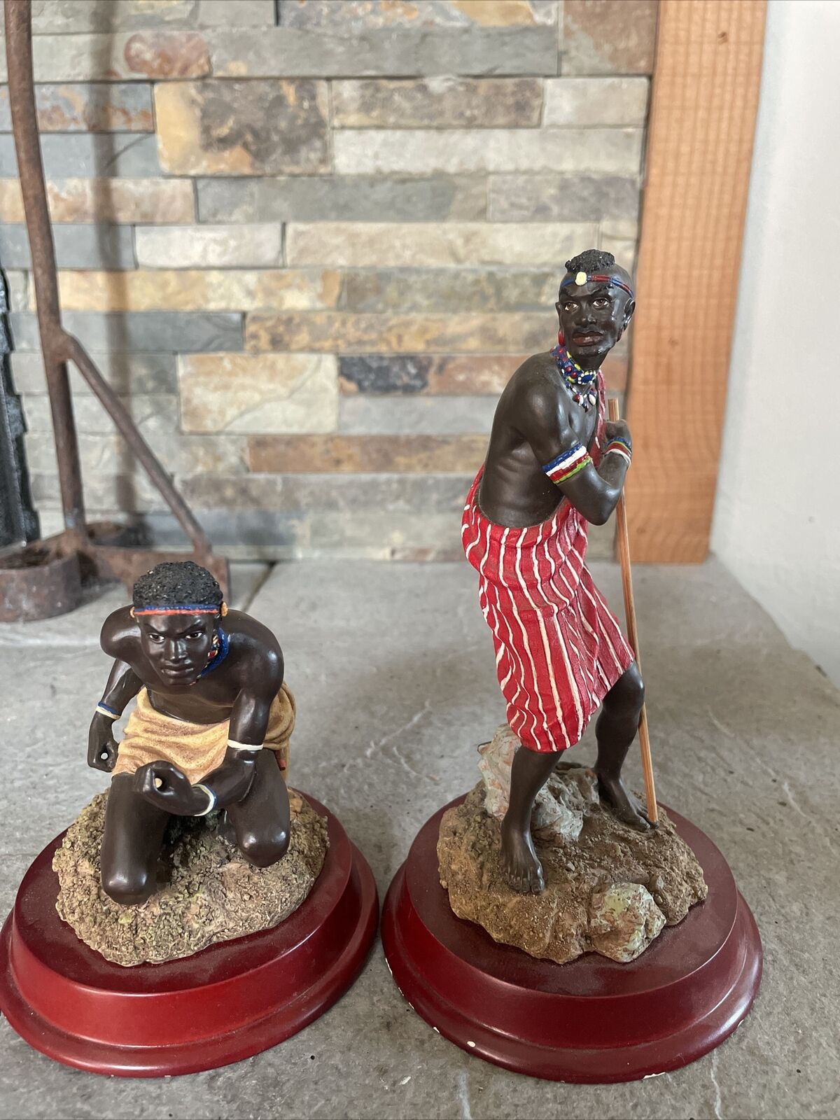 Hand painted African Figurines Beautiful