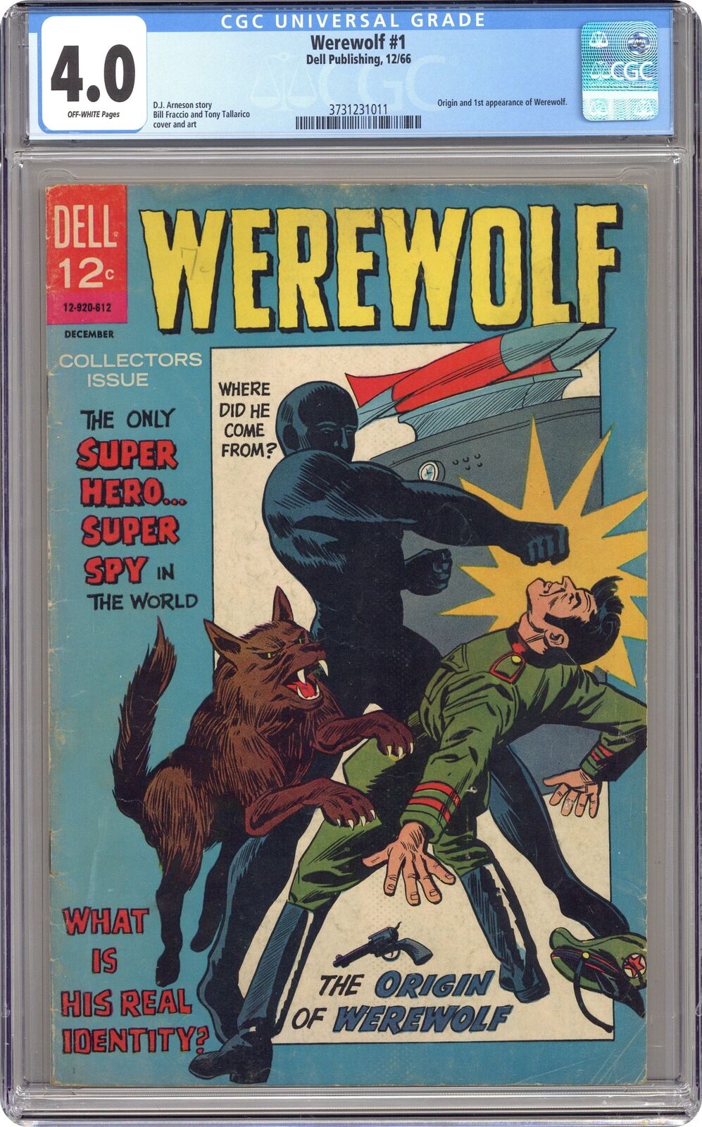 Werewolf #1 CGC 4.0 1966 3731231011