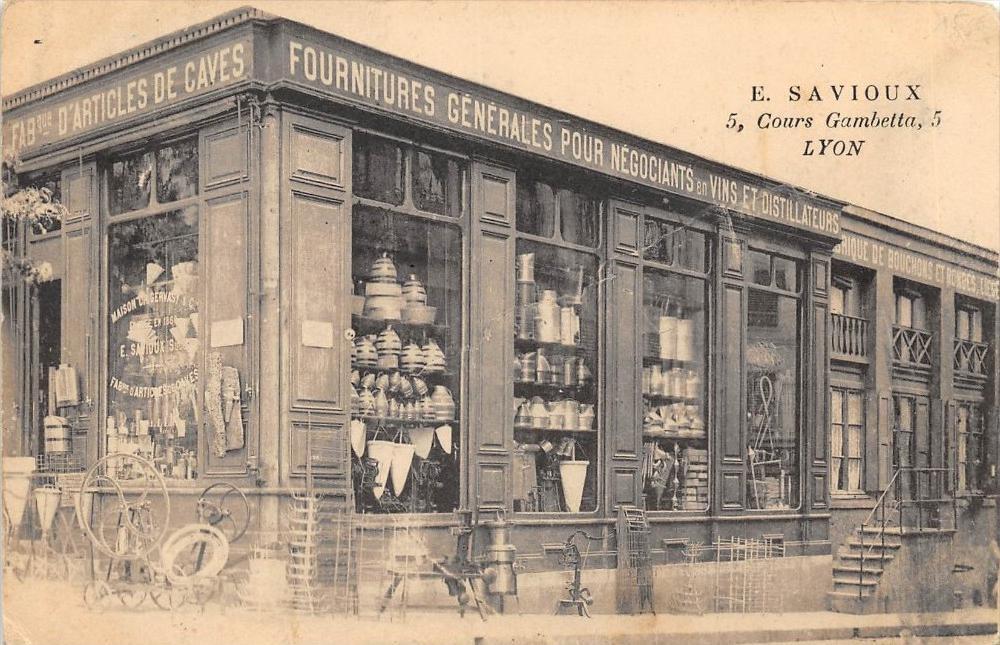 CPA 69 LYON E.SAVOUX GENERAL SUPPLY STORE FOR WINE DEALERS &
