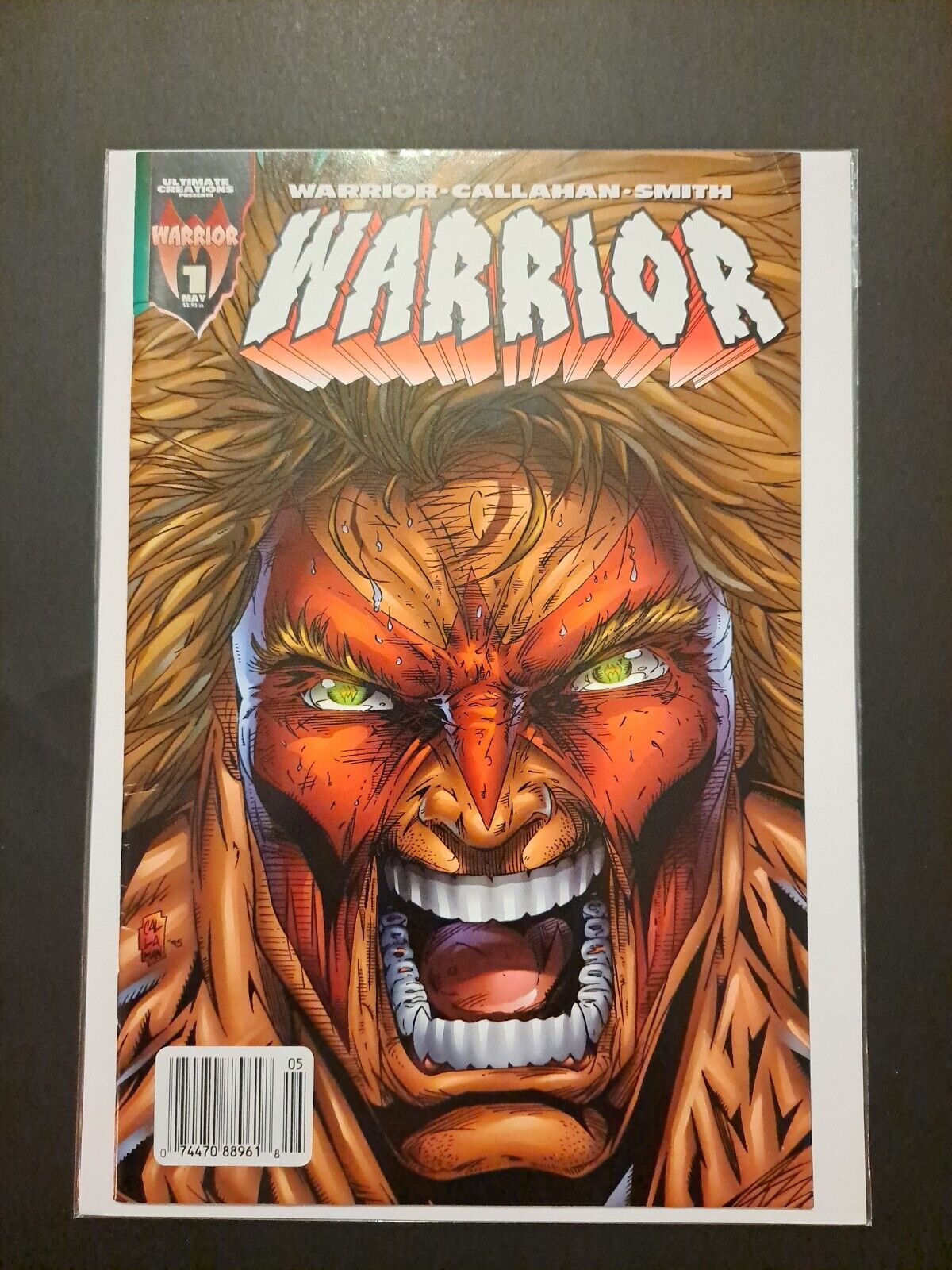 Utimate Warrior #1 Comic Book Newsstand Edition UPC Variant - WWE WWF - 10 Pics