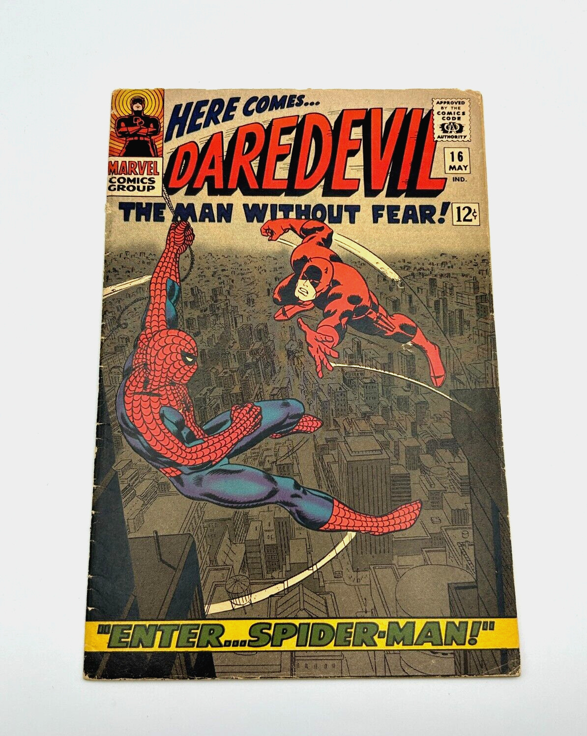 Daredevil 16 1966 Amazing Spider-Man Solid Copy VG+