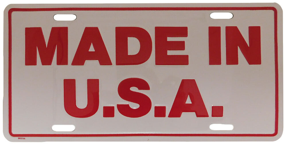 Made In U.S.A. White Red 6\