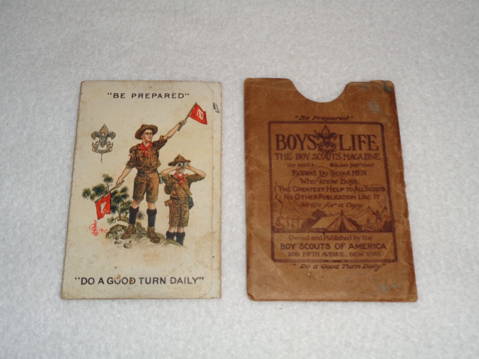 Boy Scouts of America 1922 Antique Original Identification ID Card w/ Sleeve