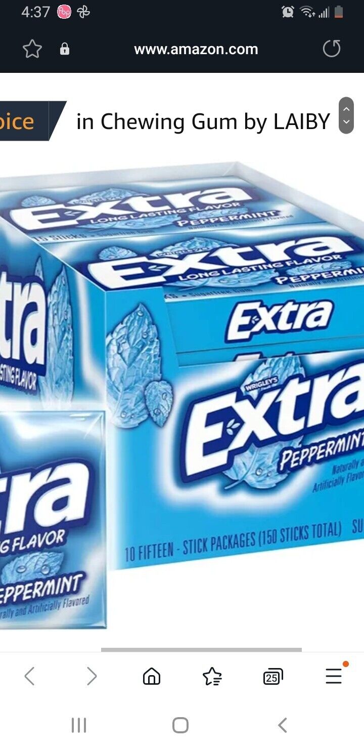 wrigley's chewing gum Extra Peppermint 