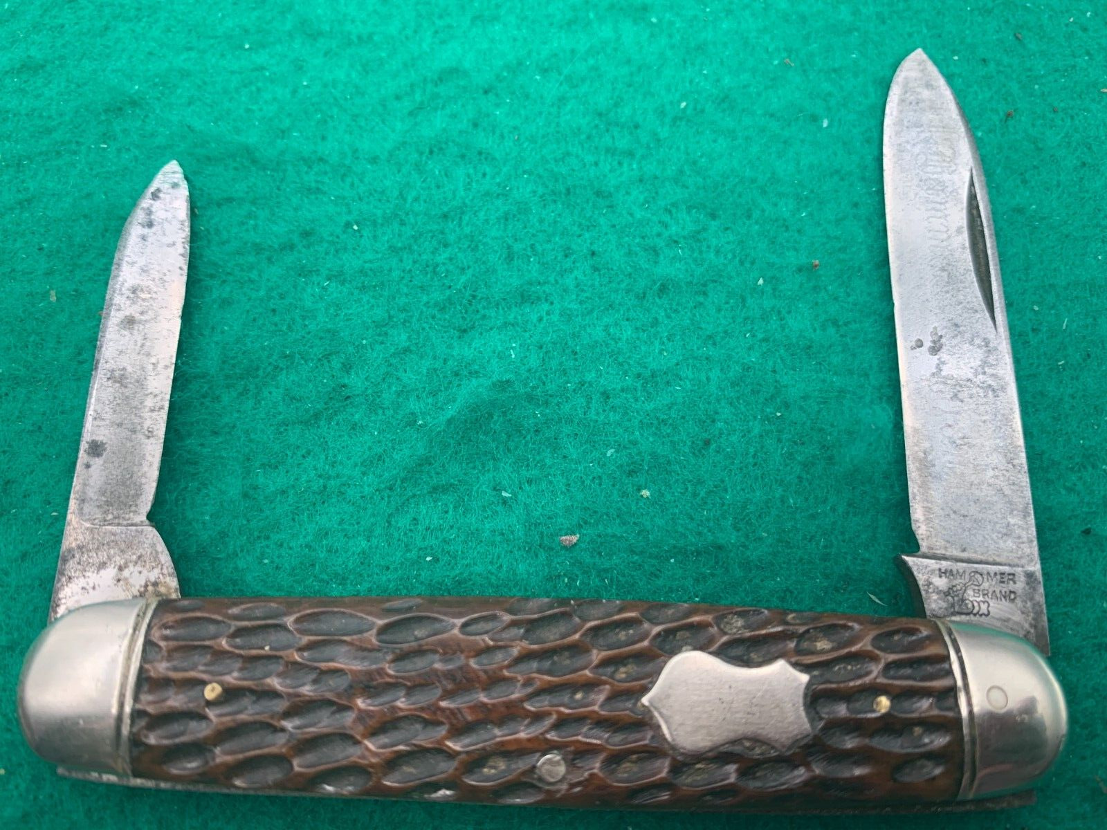 💯1878-1932 NEW YORK KNIFE Co. 2 blade Big CIGAR Super Nice BONE