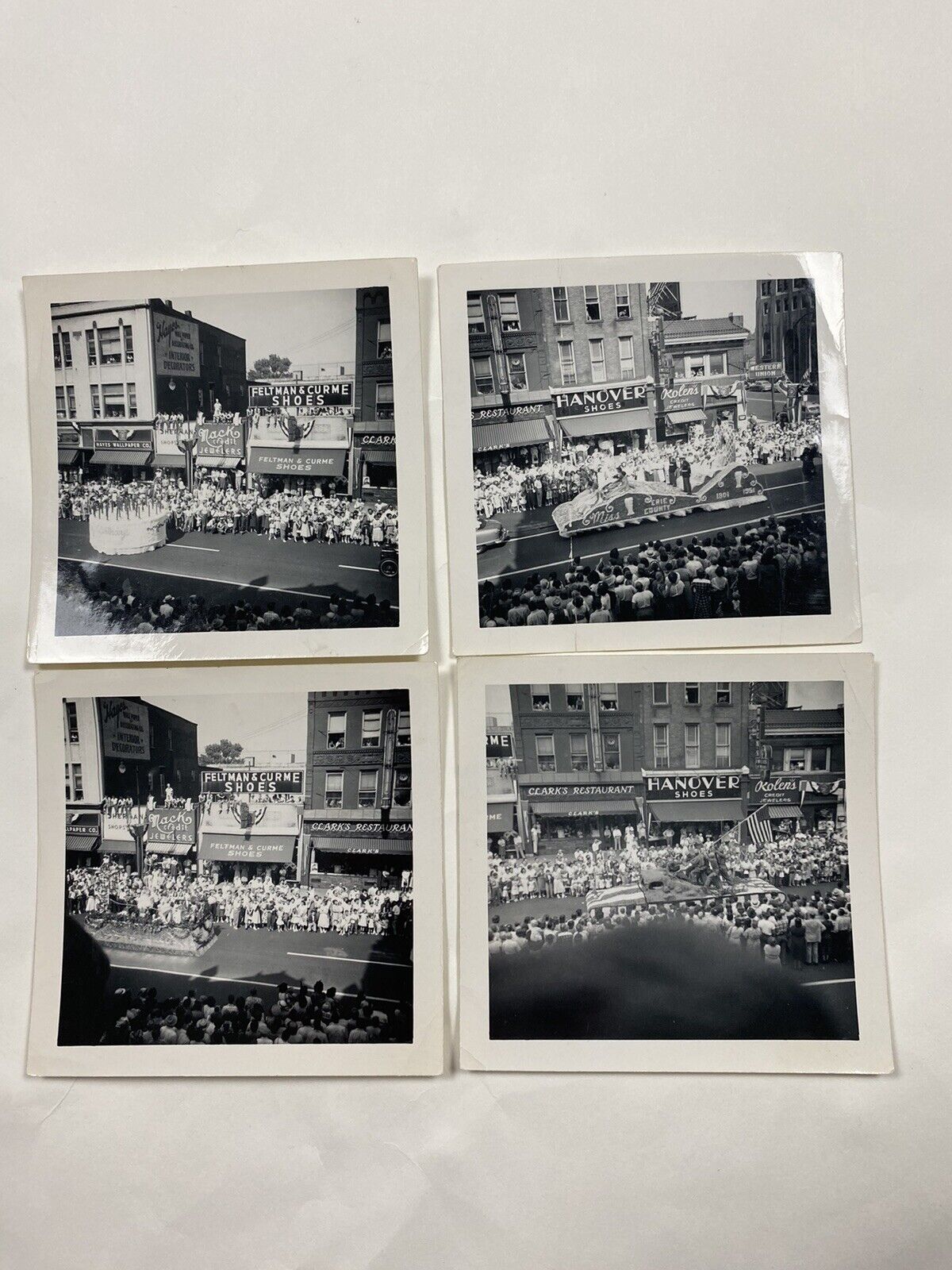 A Lot Of 4 Of 1951 City Of Erie Centennial Parade Proceeding Down Street Photos