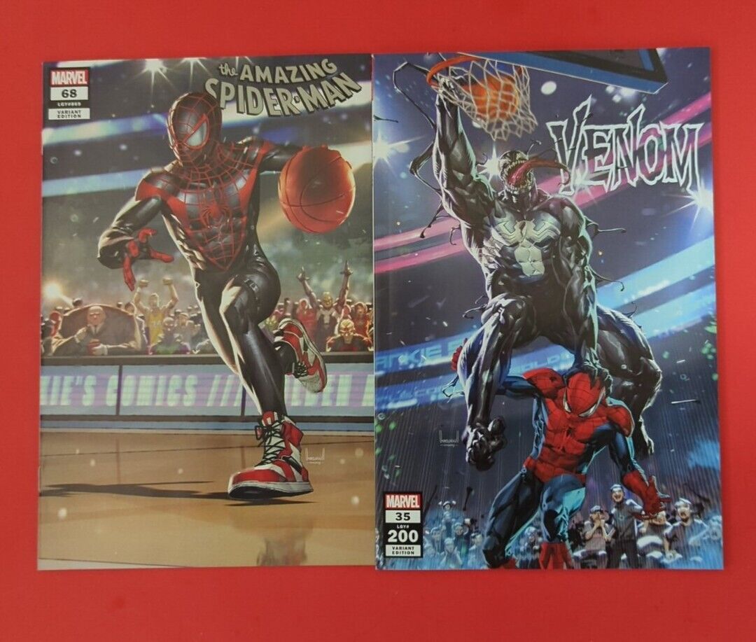 Amazing Spider-Man 68 Venom 35 Kael Ngu Basketball Variants Brand New (B4)