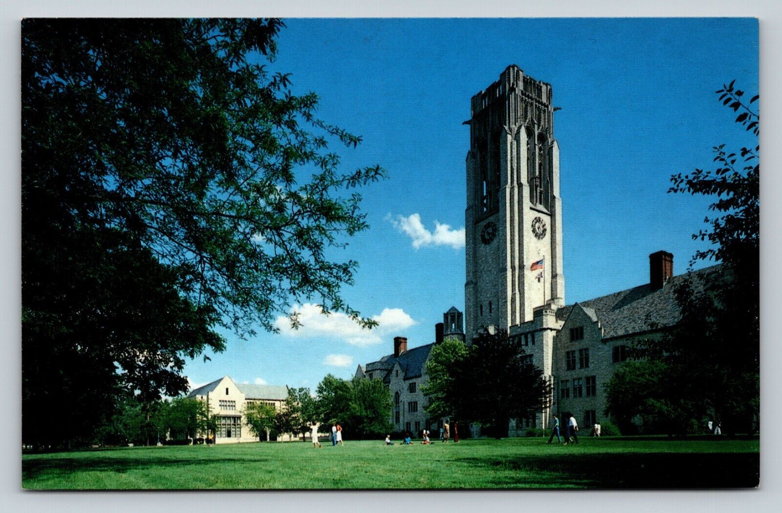 University of Toledo Ohio OH University Hall, Landscape View VINTAGE Postcard
