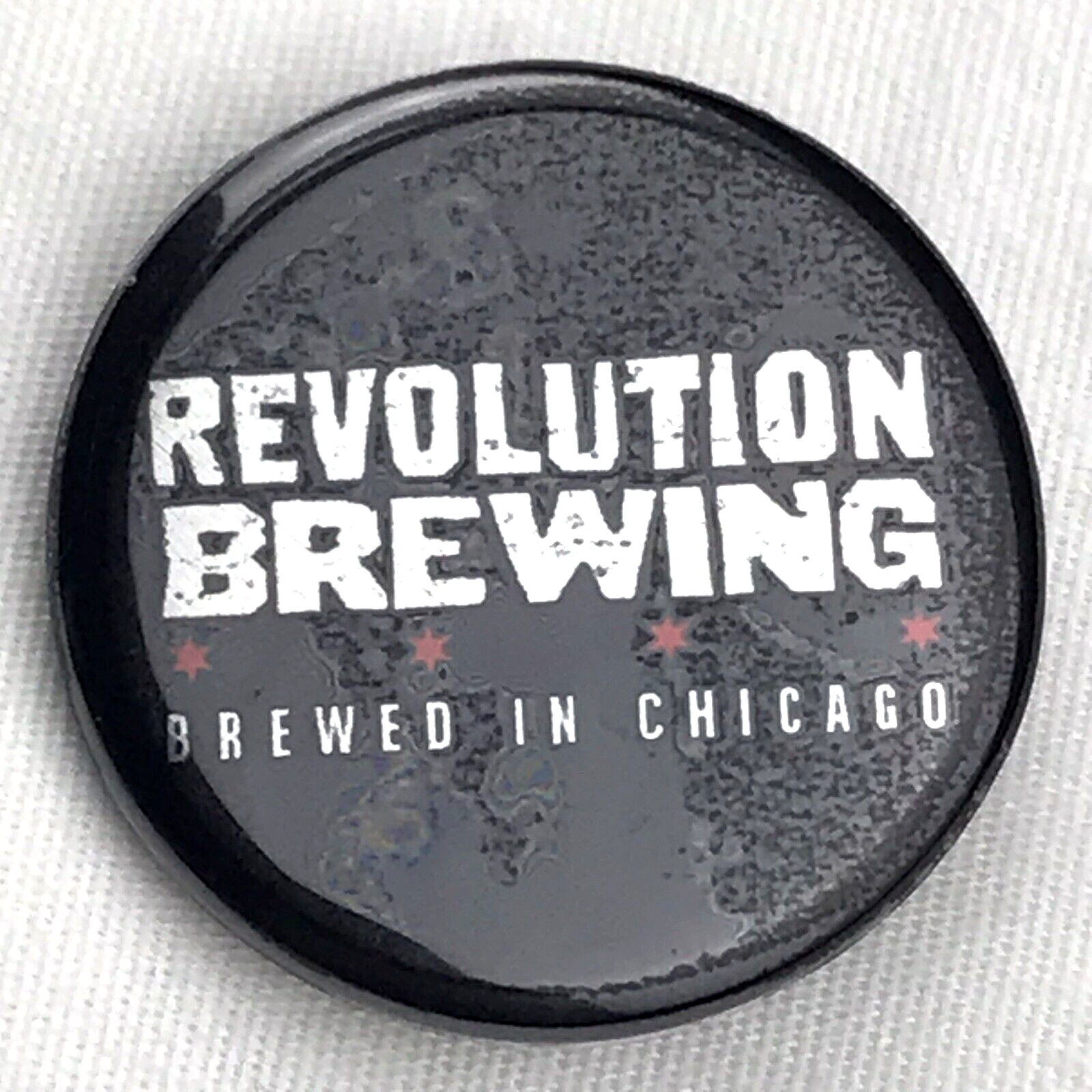 Revolution Brewing Pin Button Pinback Chicago Beer