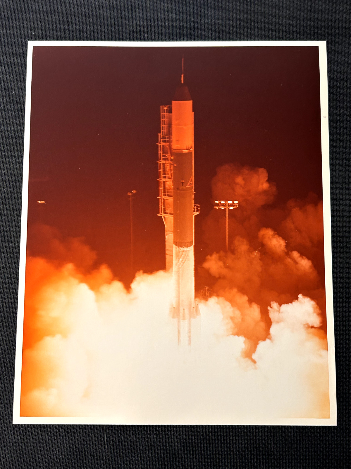 Nimbus 7 launched on October 24, 1978 VAFB launch Photo on Kodak paper