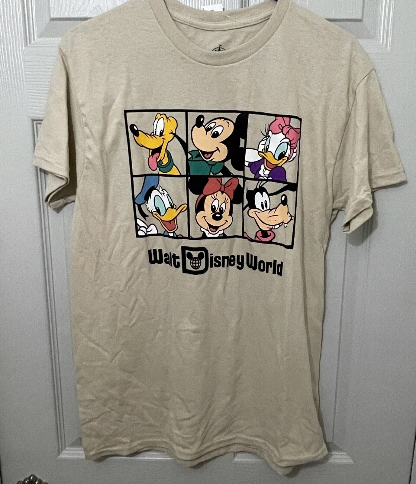 Disney Mickey And Friends Beige Tan Shirt Size XXX-Large 3XL XXXL Minnie Donald
