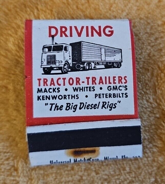 Vintage Trucker Heavy Equipment Associated Schools Unstruck Matchbook