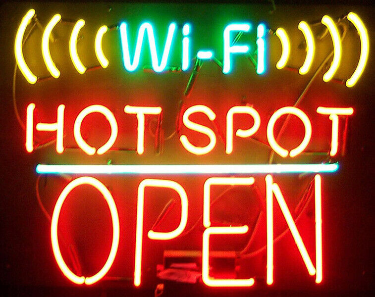 New Wifi Hot Spot Open Neon Light Sign 24\
