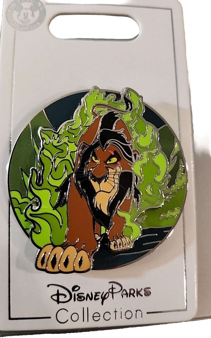 Disney Trading Pin 154499 Lion King Villain Scar Walking Through Fire Green 2023