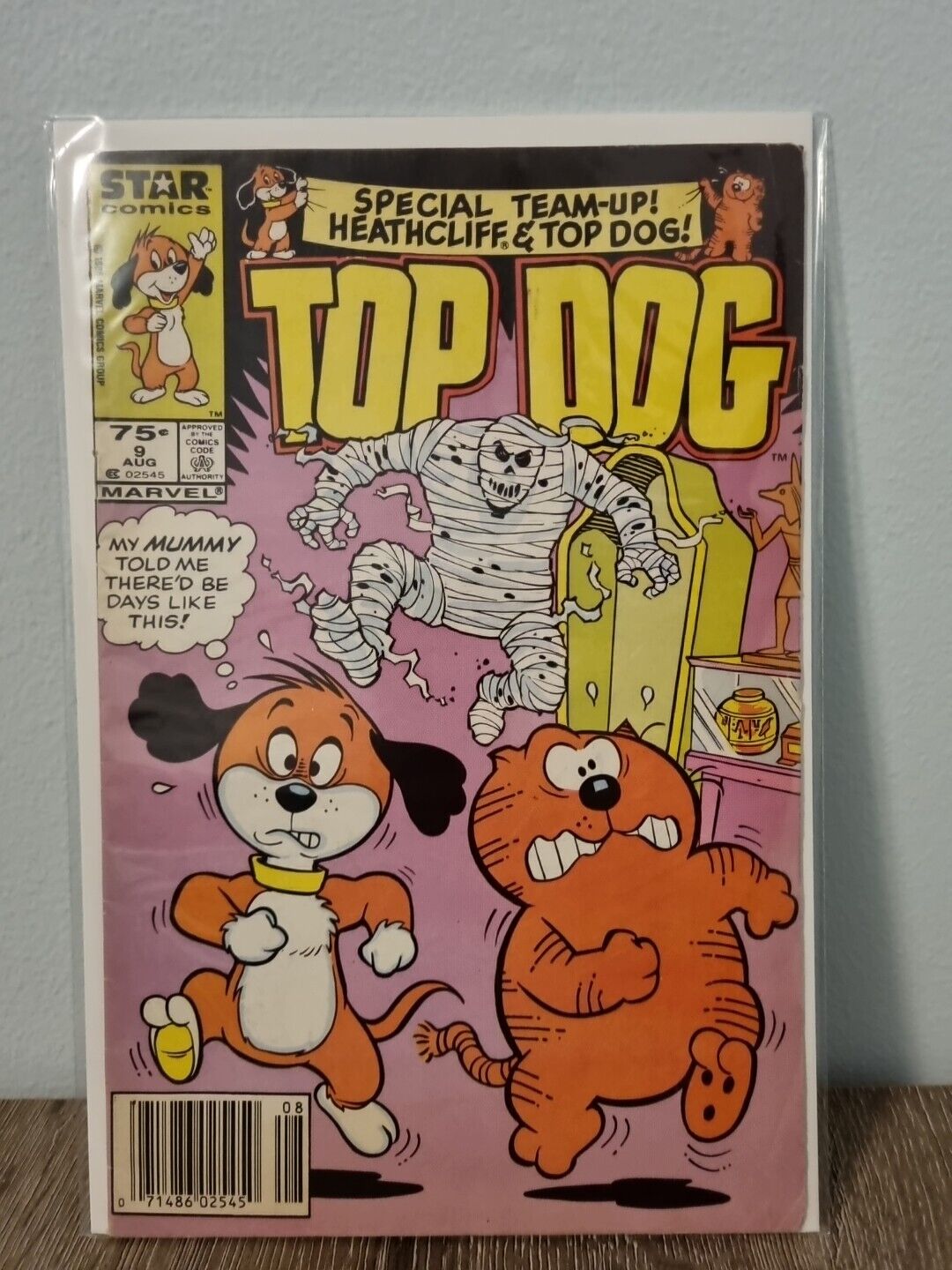 Top Dog Comic # 9 Star Comics August 1986 Canadian Price Variant CPV Heathcliff