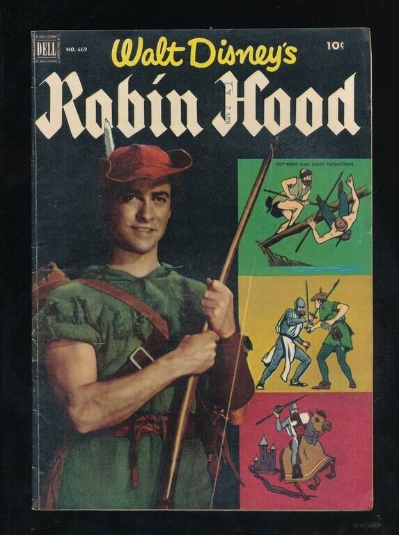 Disneyana-Comics-DELL-4 color 669-Robin Hood- December 1955