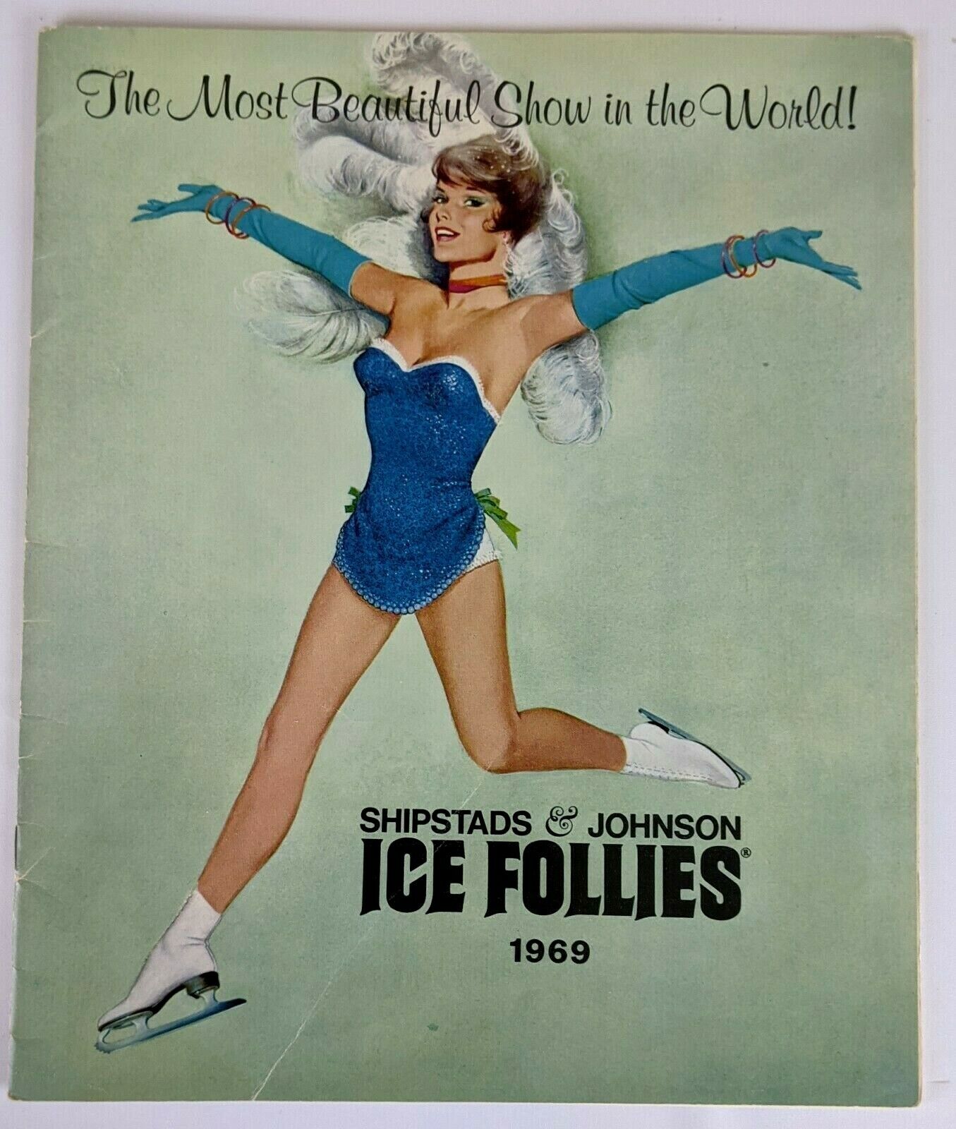 1969 Shipstads Johnson Ice Follies Souvenir Program Peggy Fleming Vintage