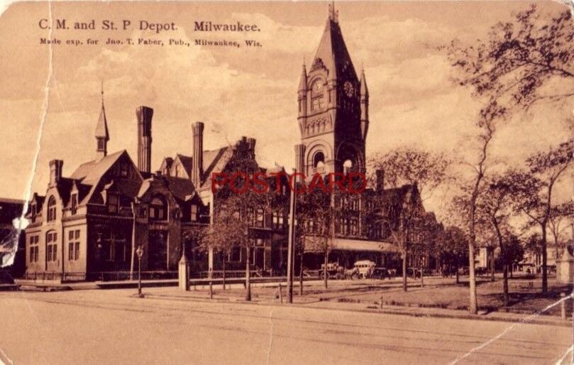 pre-1907 C. M. and ST. P. DEPOT, MILWAUKEE, WIS.