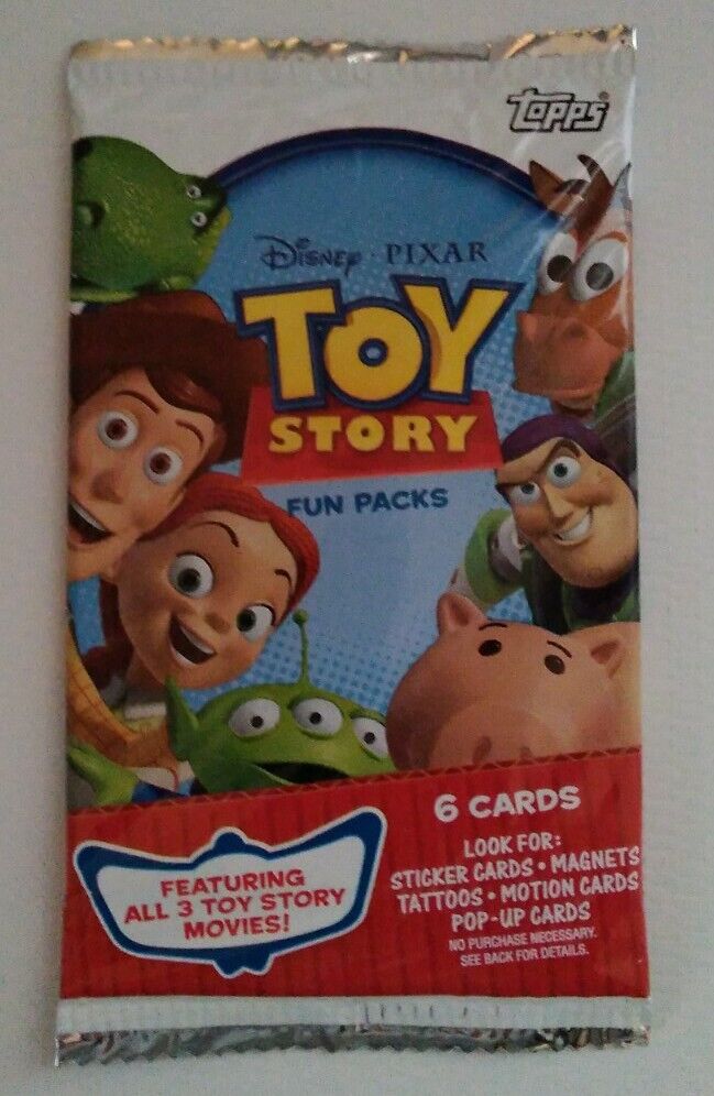 2010 Topps TOY STORY FUN PACK TRADING CARDS- ALL 3 MOVIES- SEALED 