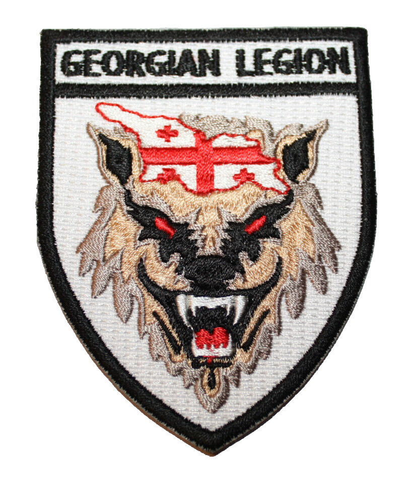 Military Patch Ukraine Army Georgian Legion Volunteer Soldier Georgia Hook Badge