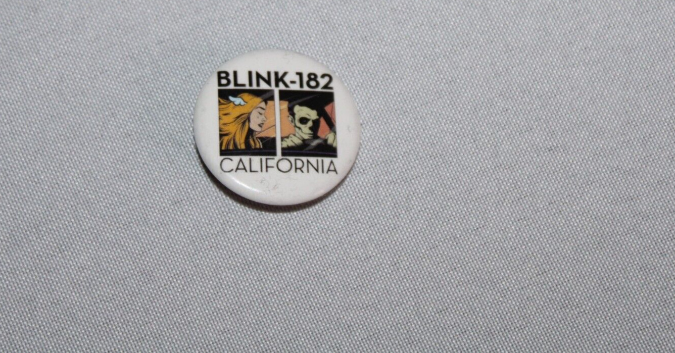 Vintage BLINK-182 California Pin Button Rare Piece