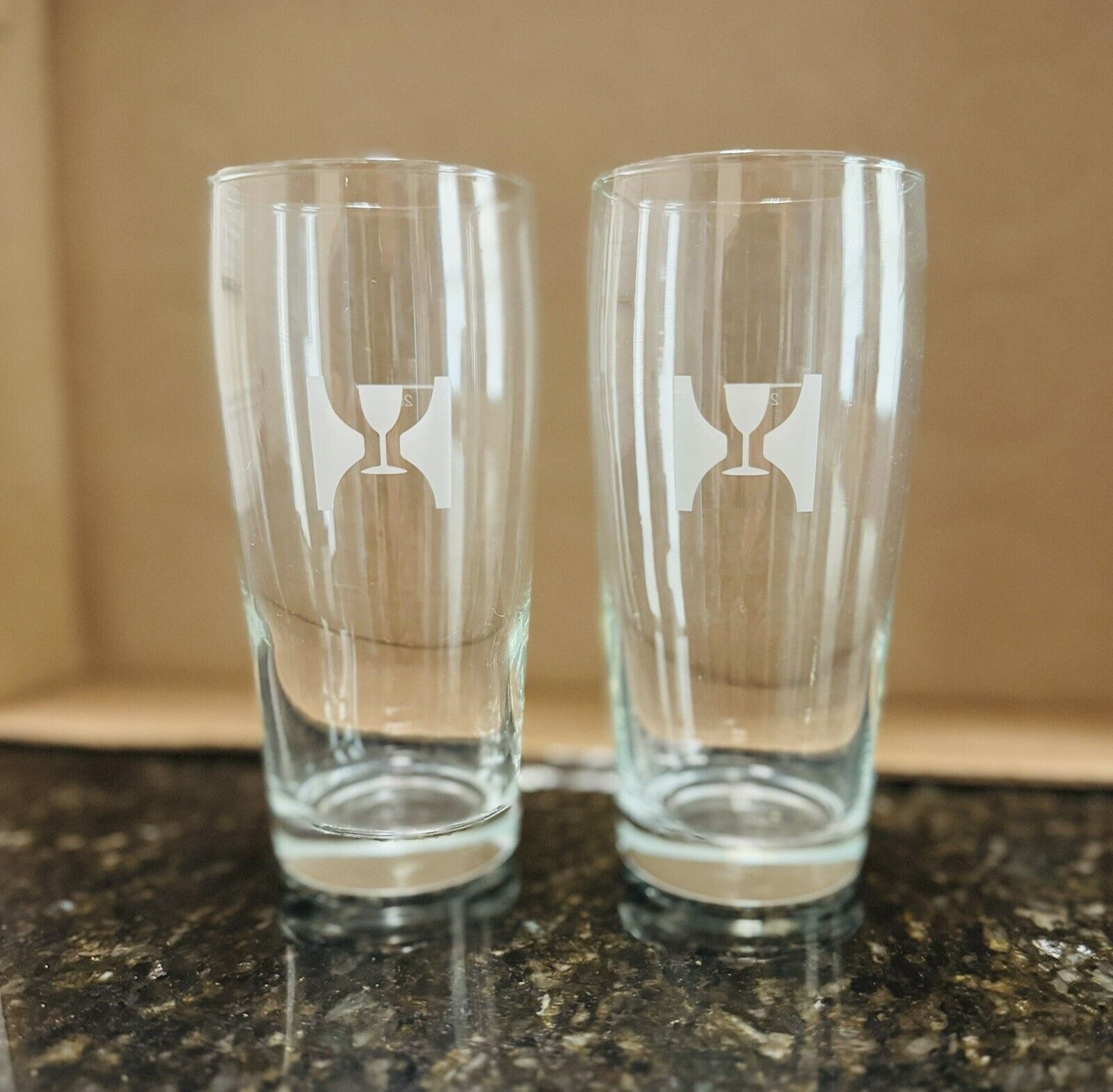 Hill Farmstead Glassware, Pair Of 12oz Willie Belcher Glasses