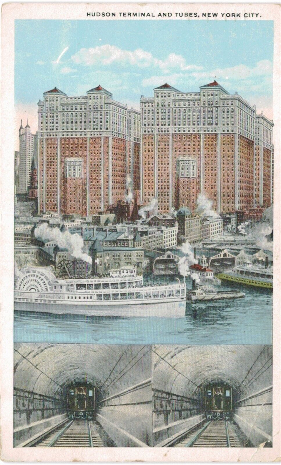 NYC Hudson Terminal Buildings & Tubes 1910 New York City 