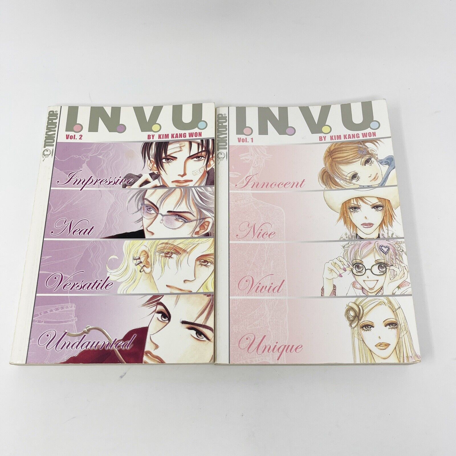 I.N.V.U INVU Manga Books Tokyopop Vol. 1 2 English Kim Kang Won Novel LOT 