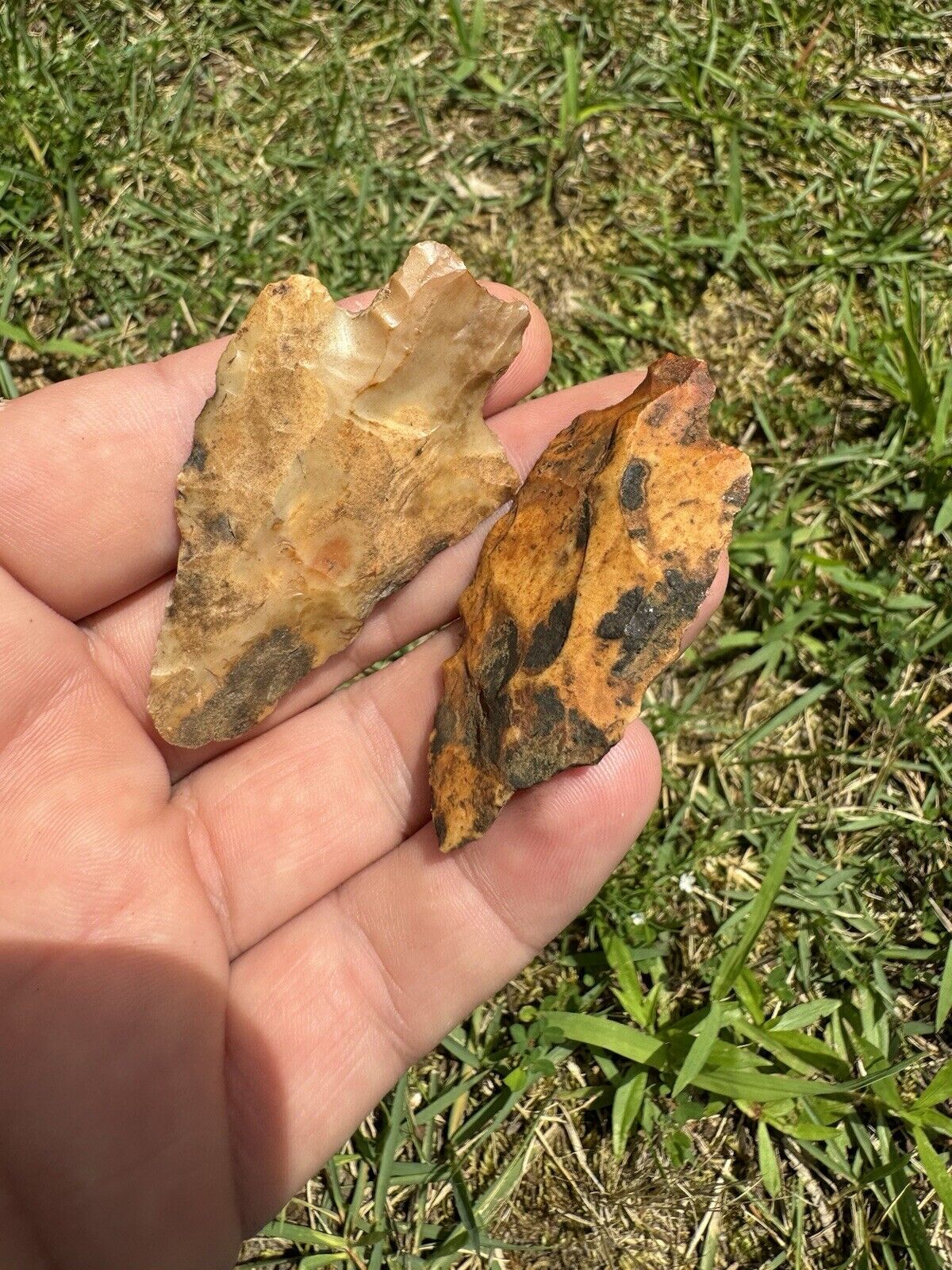 Pair Of Nice Ancient Authentic Arrowheads From NWAlabama