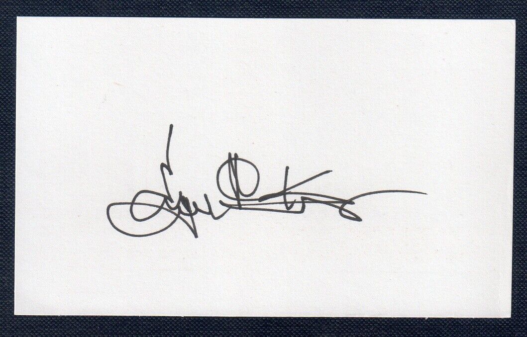Eugene Gene Kranz Signed Index Card NASA Apollo 13 Autograph Auto