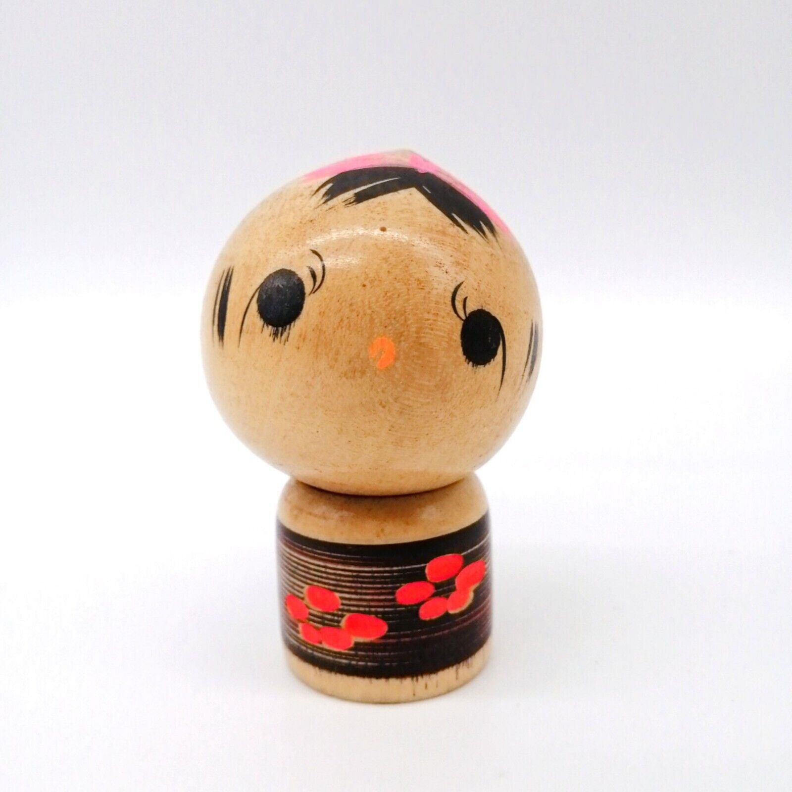 8cm Japanese Creative KOKESHI Doll Vintage by TAMURA NOBORU Signed KOB723
