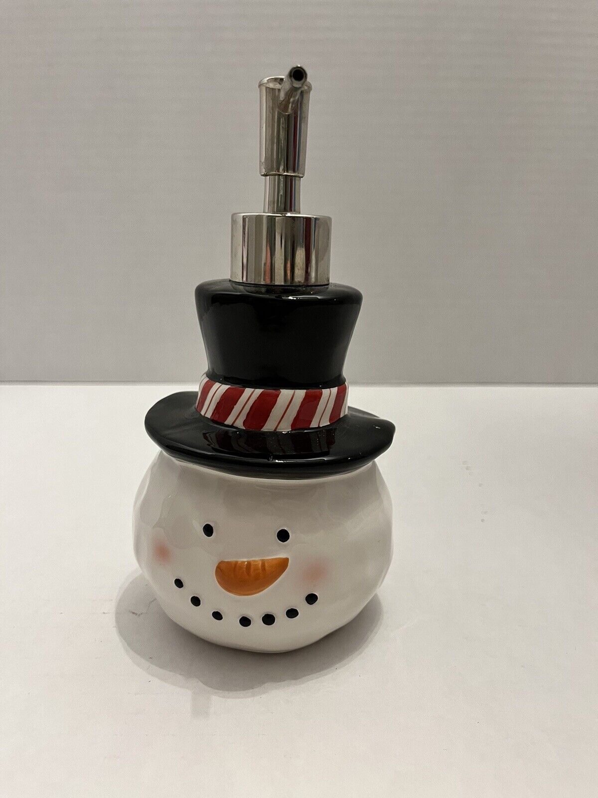 Ashland Christmas The Snowman Lotion / Soap Ceramic Dispenser