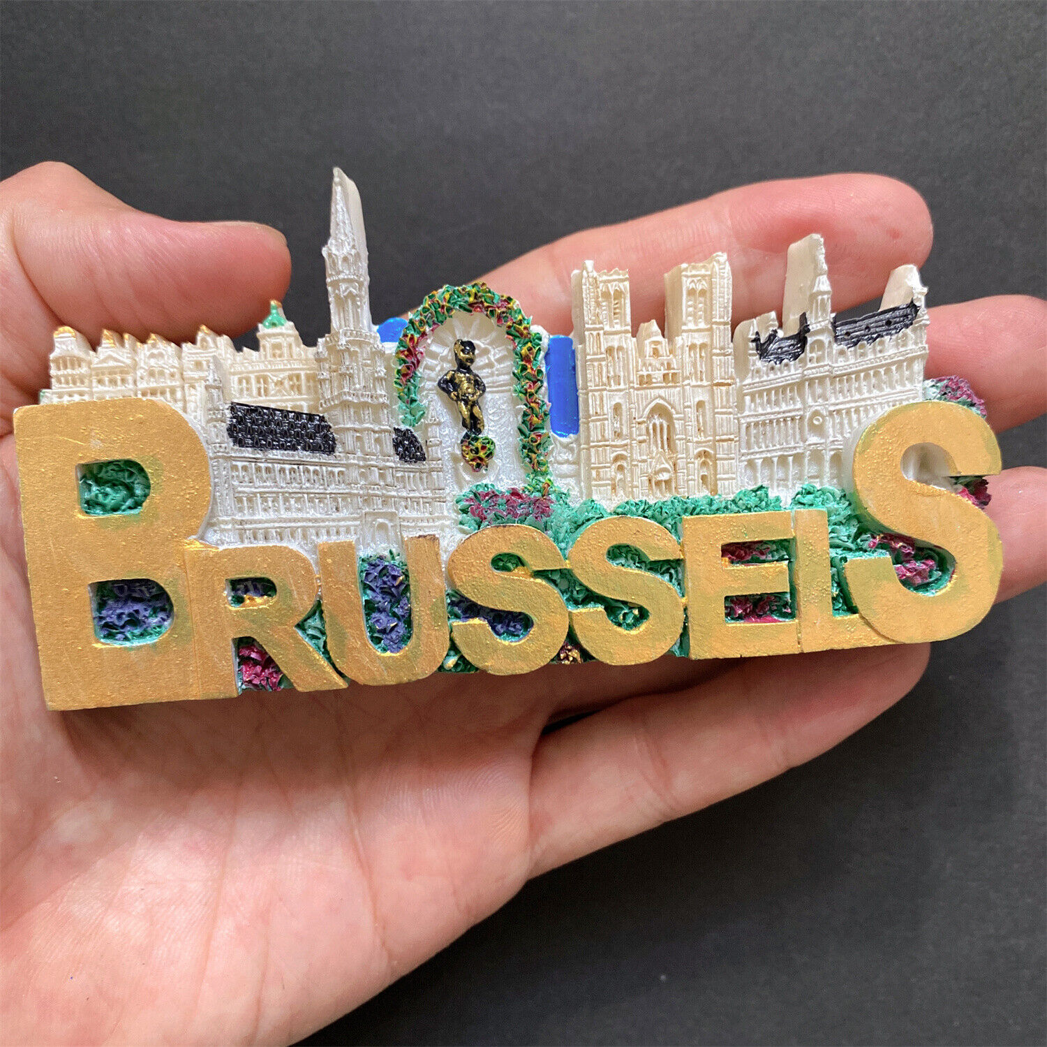 Belgium Brussels Tourist Gift Souvenir 3D Resin Refrigerator Fridge Magnet