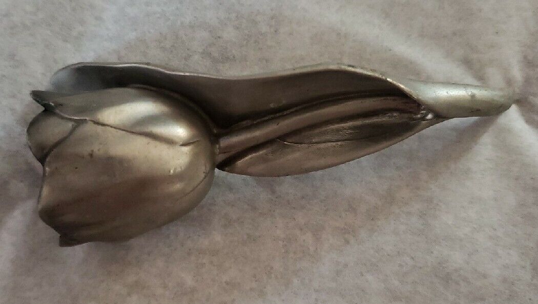 Vintage 1986 Seagull Canada Solid Pewter Rose 4\