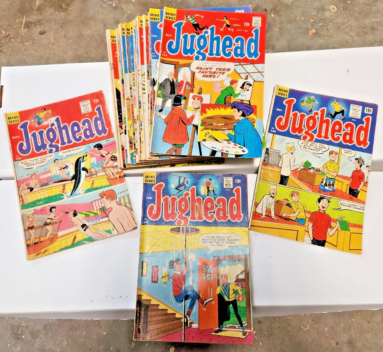 Vintage Jughead & Archie\'s Pal Jughead Comics - Lot of 28 - old/rare - GD/VG