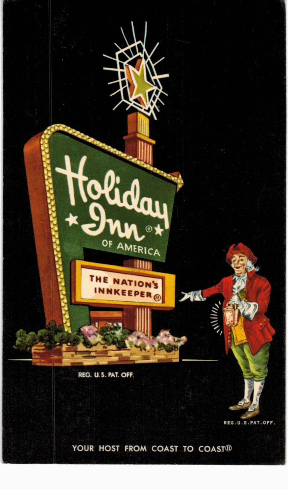 Washington, Pennsylvania Holiday Inn 1960s Vintage Postcard